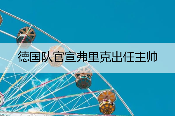 德国队官宣弗里克出任主帅,德国队主教练佛里克
