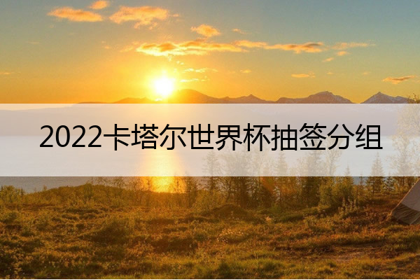 2022卡塔尔世界杯抽签分组 2022卡