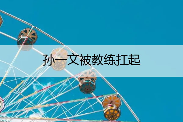 孙一文被教练扛起 孙一文教练扛着