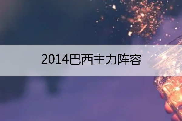 2014巴西主力阵容,14年巴西阵容
