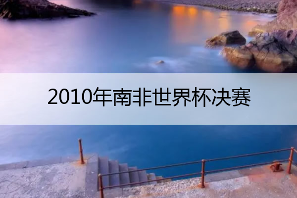 2010年南非世界杯决赛 2010南非足球世界杯决赛